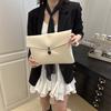 Urban Commuter Ladies Business Clutch Bag Solid Color Versatile Casual Simple Briefcase File Bag Premium Sense