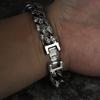 Новый мужской винтажный модный браслет из нержавеющей стали, ювелирный подарок