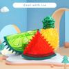 Игрушка для щенков для жевания Прочный прорезыватель Охлаждающие игрушки для жевания с дизайном в форме фруктов Замораживаемая игрушка для жевания собак для колли, пуделя, лабрадора