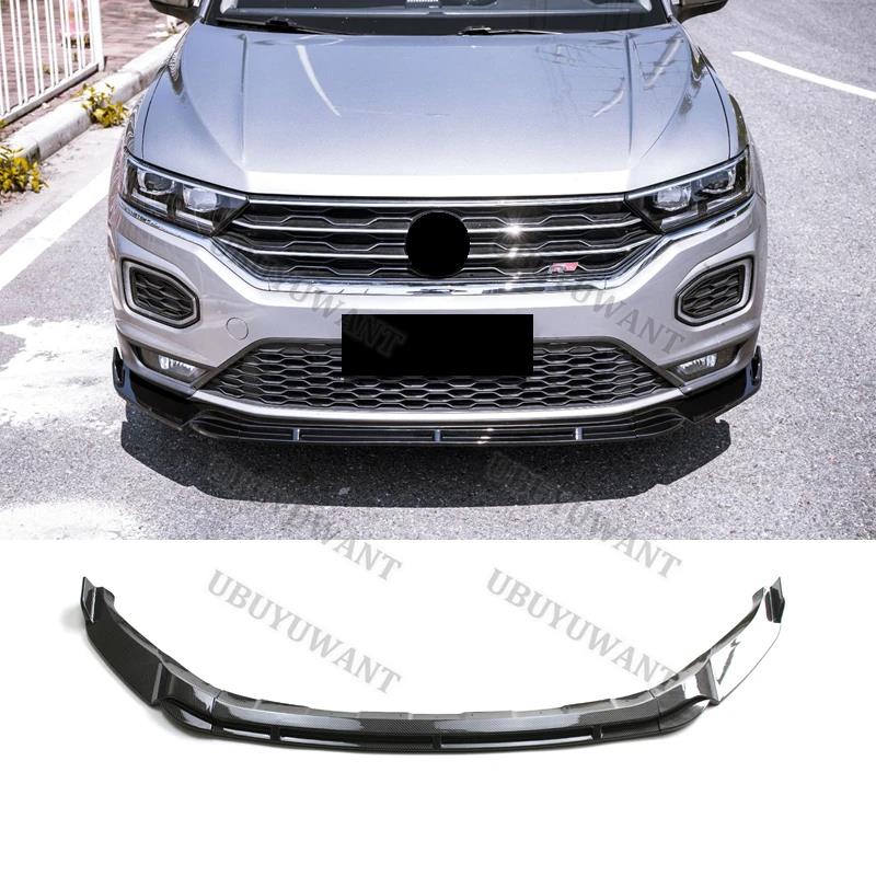 For VW T-Roc / T Roc TSI TDI 2017-2021 Front Chin Spoiler Bumper Splitters Front Lip Body KitsGood product