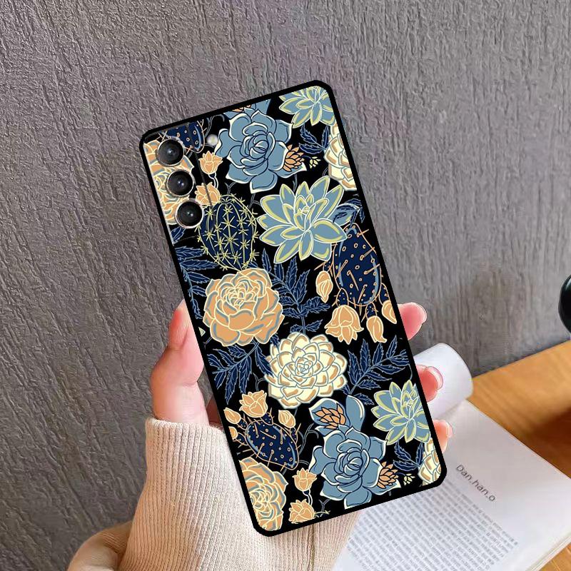 Чехол для телефона с тропическими цветами для Samsung Galaxy S26 S25 S20 S21 S22 S23 S24 Ultra S10 Plus S24 FE S25 FE