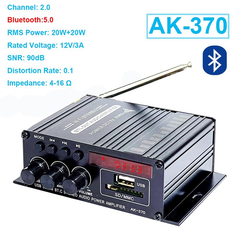 Домашний Мини Усилитель DC12V Аудио Усилитель Мощности Стерео Сабвуфер Bluetooth Плеер Для Домашних Динамиков и Автомобильных Медиа Систем