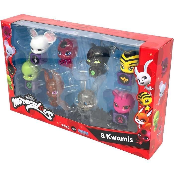 Bandai - Miraculous - Pack de 8 kwamis – Collection de Mini-figurines - P50532