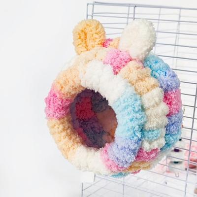Новое теплое зимнее птичье гнездо, подвесная клетка для птиц, аксессуары, гамак, красочный домик для маленьких питомцев для колибри