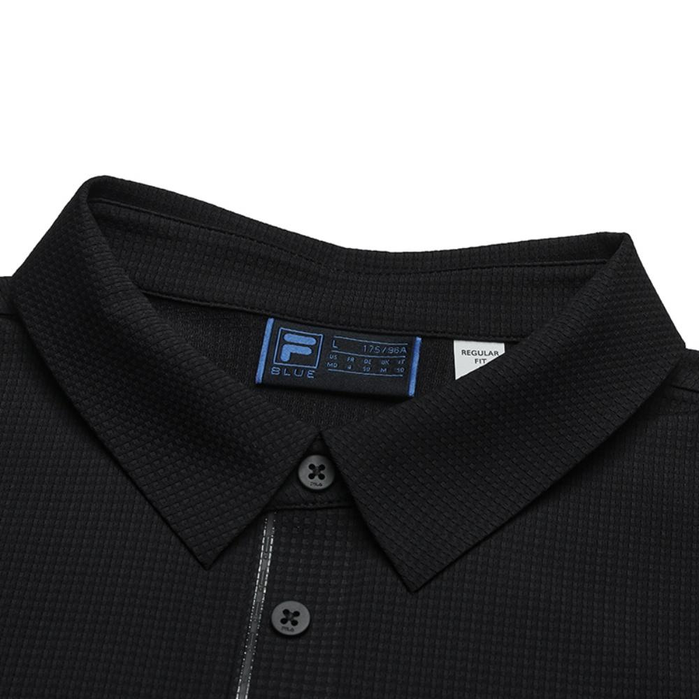 New FILA Polo Shirt Men's Jet Black F11M522106F-BK