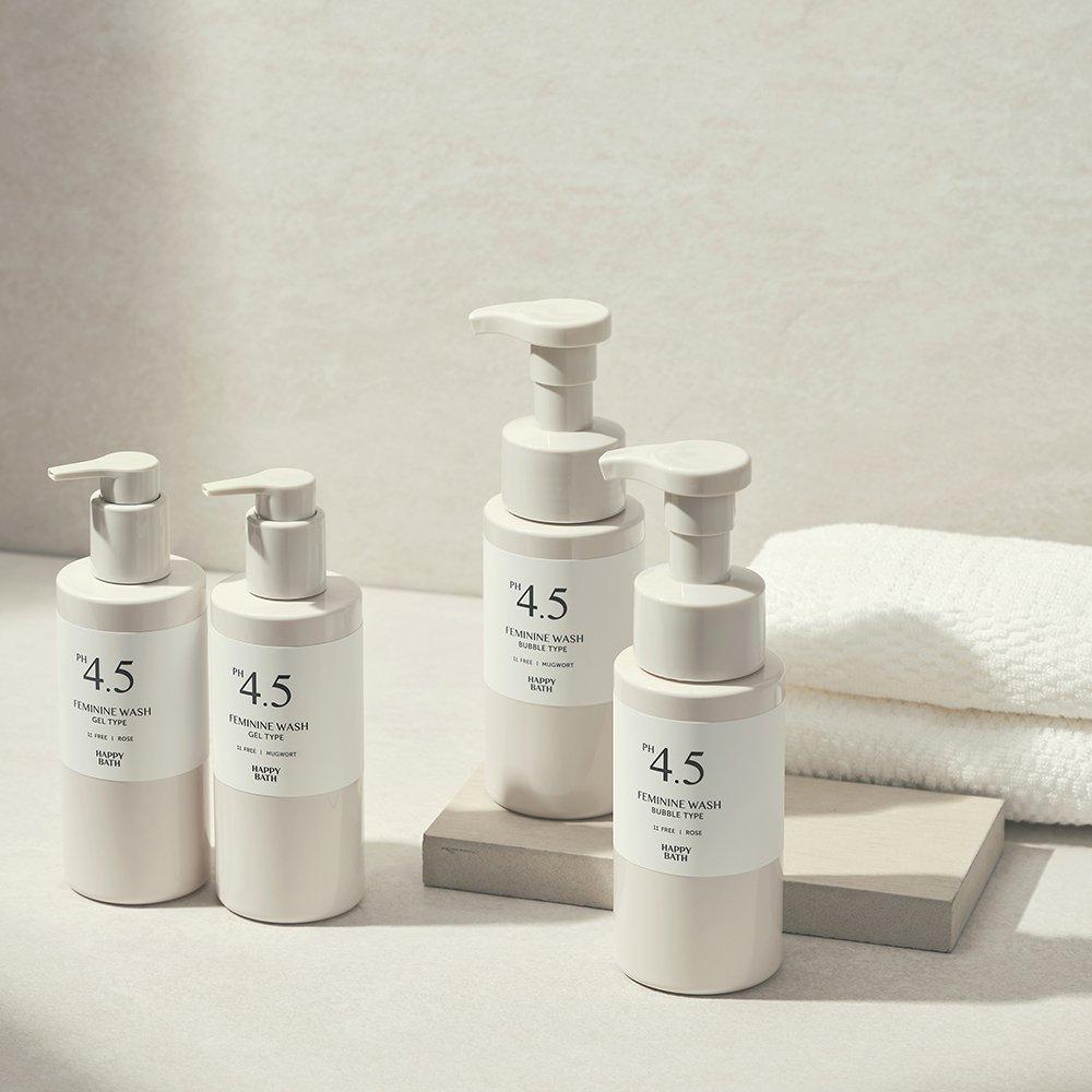 HAPPY BATH PH4.5 Мягкокислый женский гель для интимной гигиены с полынью 250г