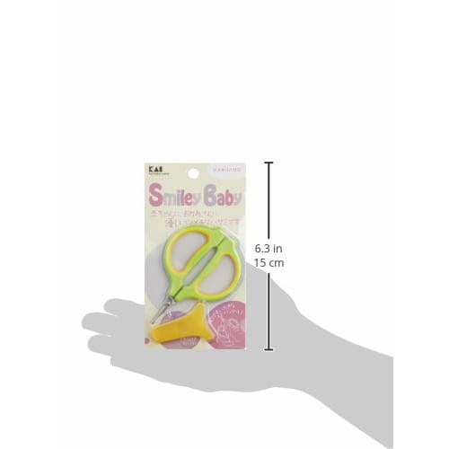 Kai Smiley Baby Baby Nail Scissors (with Cap) For Newborns' Thin and Soft Nails