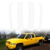Серебристые стойки на дверные стойки автомобиля для Dodge Ram Dodge Ram 1500, 2-дверная клубная кабина 1995-2002 годов, накладка на окно, наклейка на колонку BC