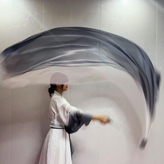 Пои для танца живота Вуаль из искусственного шелка Шар для пои Метательные шары Шарф Пои Лента Стример Разноцветная шелковистая лента