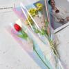 50pcs Waterproof Single Rose Sleeves Clear Bouquet Packaging Bags  For Valentine's Day