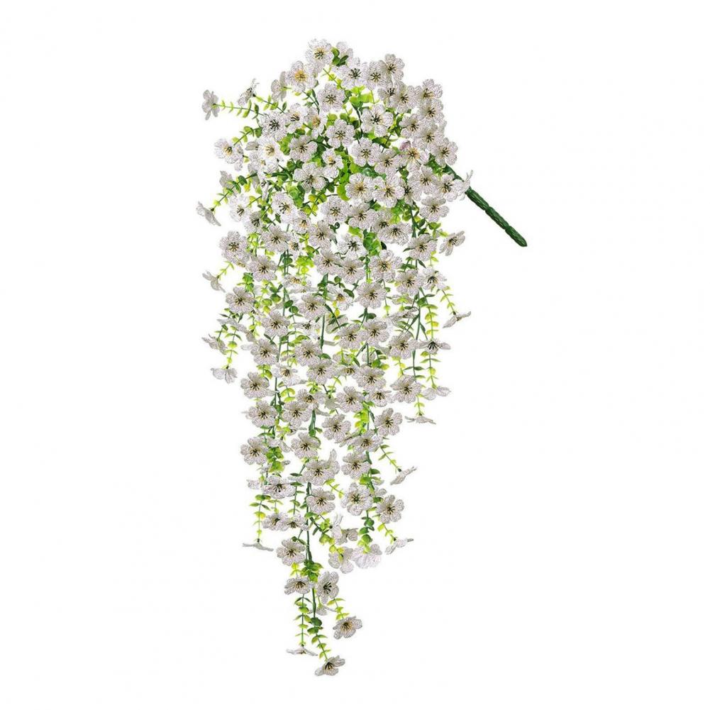 Long-lasting Artificial Flowers Artificial Vine Flower Garland Fake Hanging Plant Decor Indoor Outdoor Wall Garden Patio Wedding