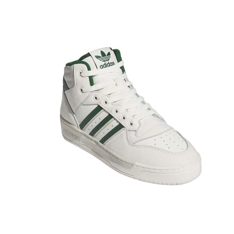 adidas Originals Rivalry Кроссовки с круглым носком Удобные Универсальные Повседневные Теплые Нескользящие Кроссовки Хайтопы Унисекс Белые ID6211
