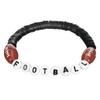 12pcs Casual Wear Football Bracelets Stackable Sports Bracelets Gift Theme Bracelets  Unisex