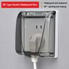 Wall-mounted Socket Waterproof Box Plastic Protection Socket Switch Protective Cover  Wall