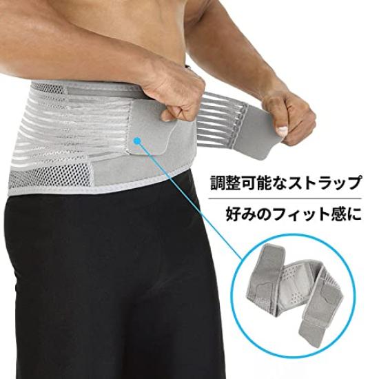 3M Поясничный бандаж для нижней части спины, прочный, большой, очень, 46816JNR, спина, защита, размер, дышащий, черный, Futsuro,