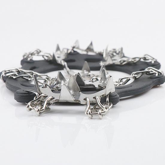 DYS 1 пара противоскользящих 19 шипов ледяных шипов кошек бахилы для ходьбы и скалолазания