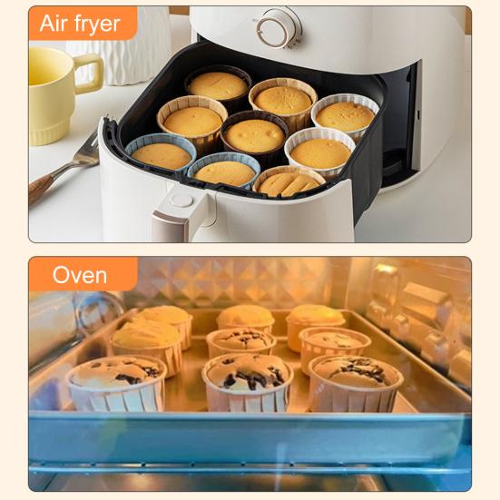 50 шт./компл. прочные термостойкие бумажные стаканчики для маффинов без запаха, кухонные принадлежности для свадьбы, дня рождения