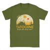 Футболка Visit Tatooine для мужчин, винтажная футболка из чистого хлопка, футболка с круглым вырезом, топы с коротким рукавом, уникальные