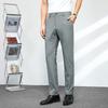 Мужские эластичные брюки от морщин в стиле business casual прямого кроя FMMY3202