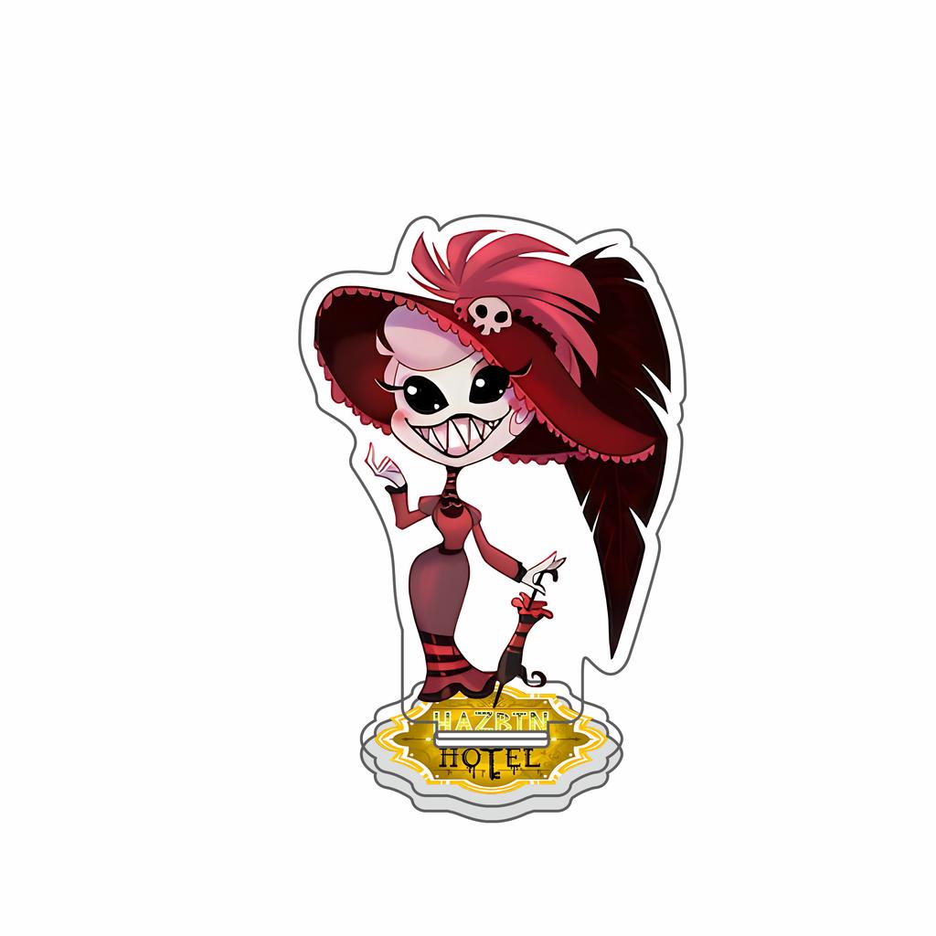 Аниме Фигурка Hazbin Hotel Чарли Морнингстар Вагги Аластор Акриловая подставка для фигурки Настольное украшение Фестивальный брелок