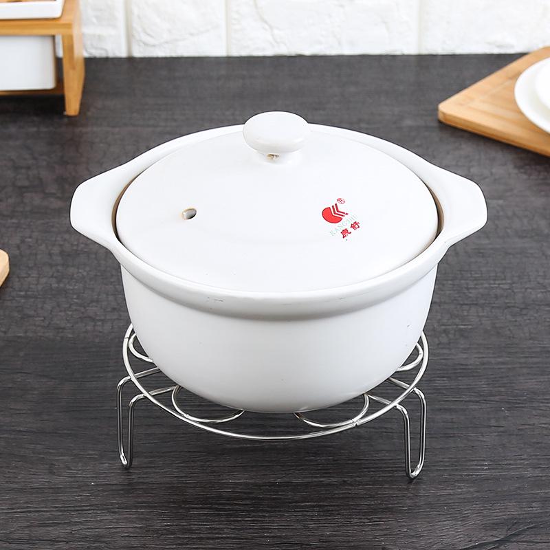 Stainless Steel Steamed Egg Rack Household Three-Legged Kitchen Water-Proof Multi-Function 7 Holes Round Heat Insulation Rack