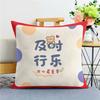Peace and Joy Pillow, Living Room Sofa Pillow, Bedside Backrest, Office Waist Support Back Cushion, Car Waist Cushion Cover