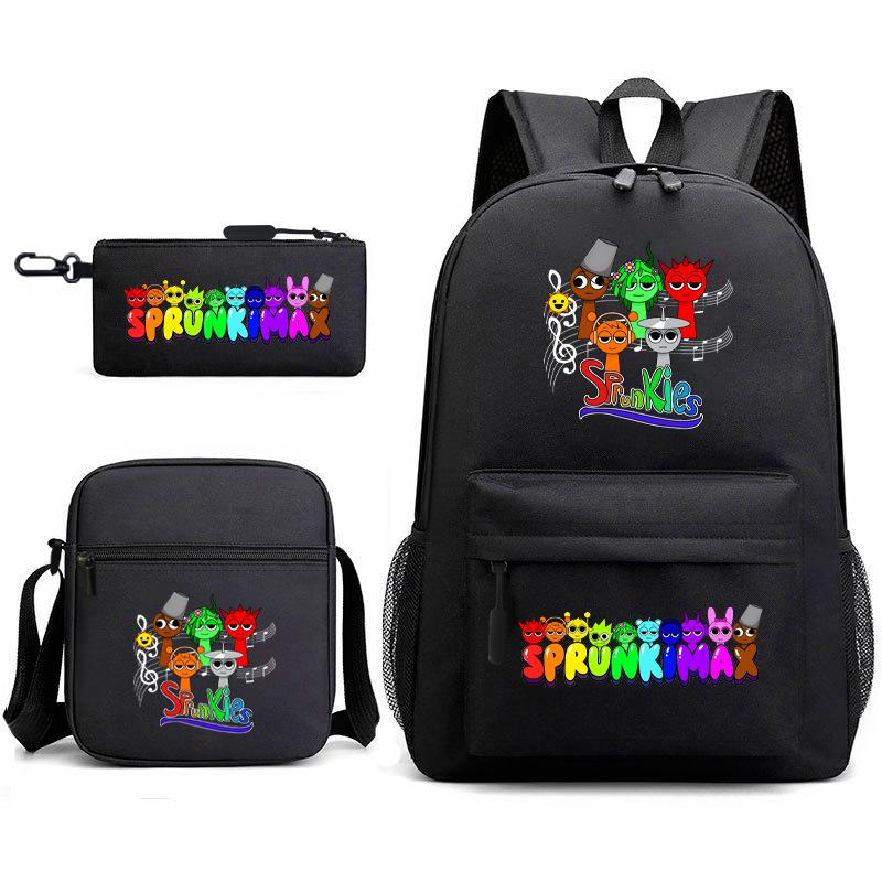 Rhythm Box Peripheral Elementary School Bag Starry Sky Backpack Three-piece Set