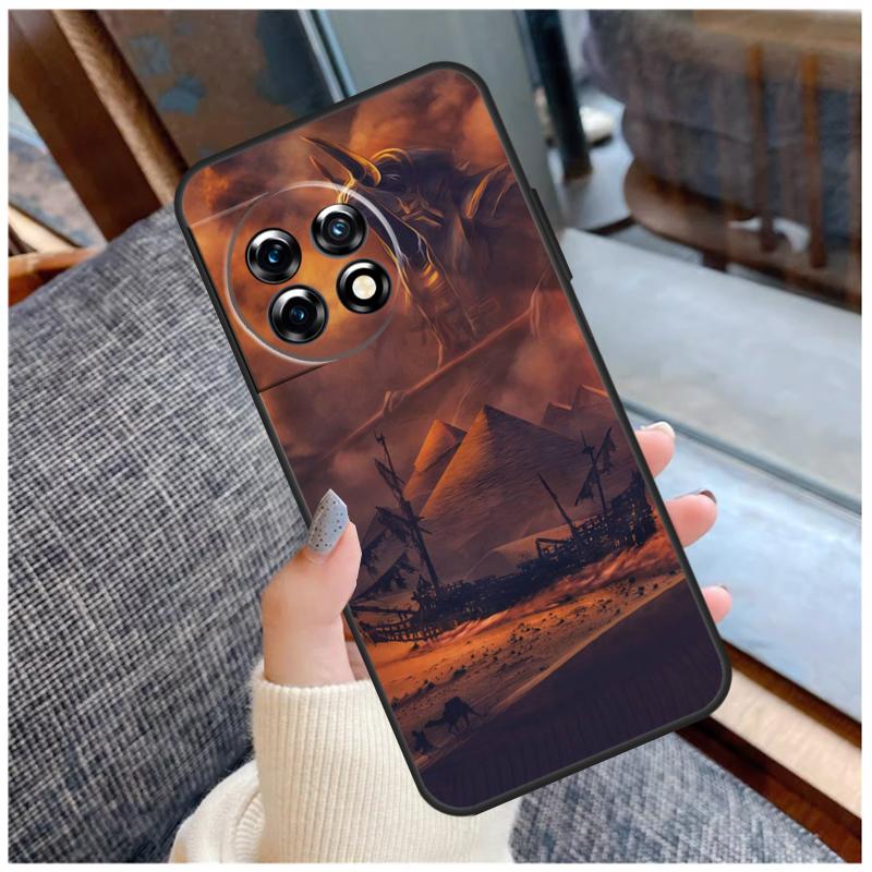 Кейс Анубис Анх Фараон Для OnePlus 13 15 13R 13T 12 12R 11 9 10 Pro 10T 8T Nord 5 CE 2 3 4 Lite N20 N30 Чехол
