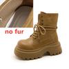 Fashion Women's Ankle Boots  2025 New Thick-soled Casual Boots Women Boots Large-Size Round-Toe Motorcycle Boots Female