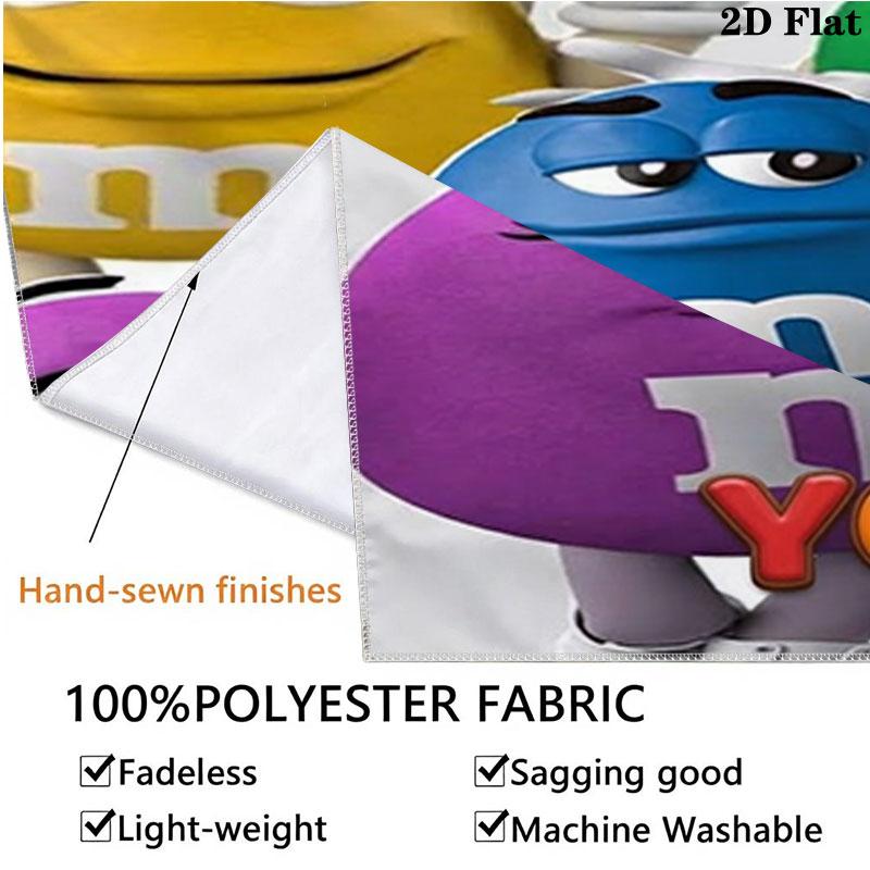M&M's Custom Name Wall Tapestry Aesthetic Wall Hanging Printed Fabric Blanket Decorative Tapestries for Bedroom Living Room Home Decor