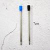 0.5mm School Writing Supplies Office Metal Ballpoint Pen Refills Medium Nib Core Blue/Black Ink