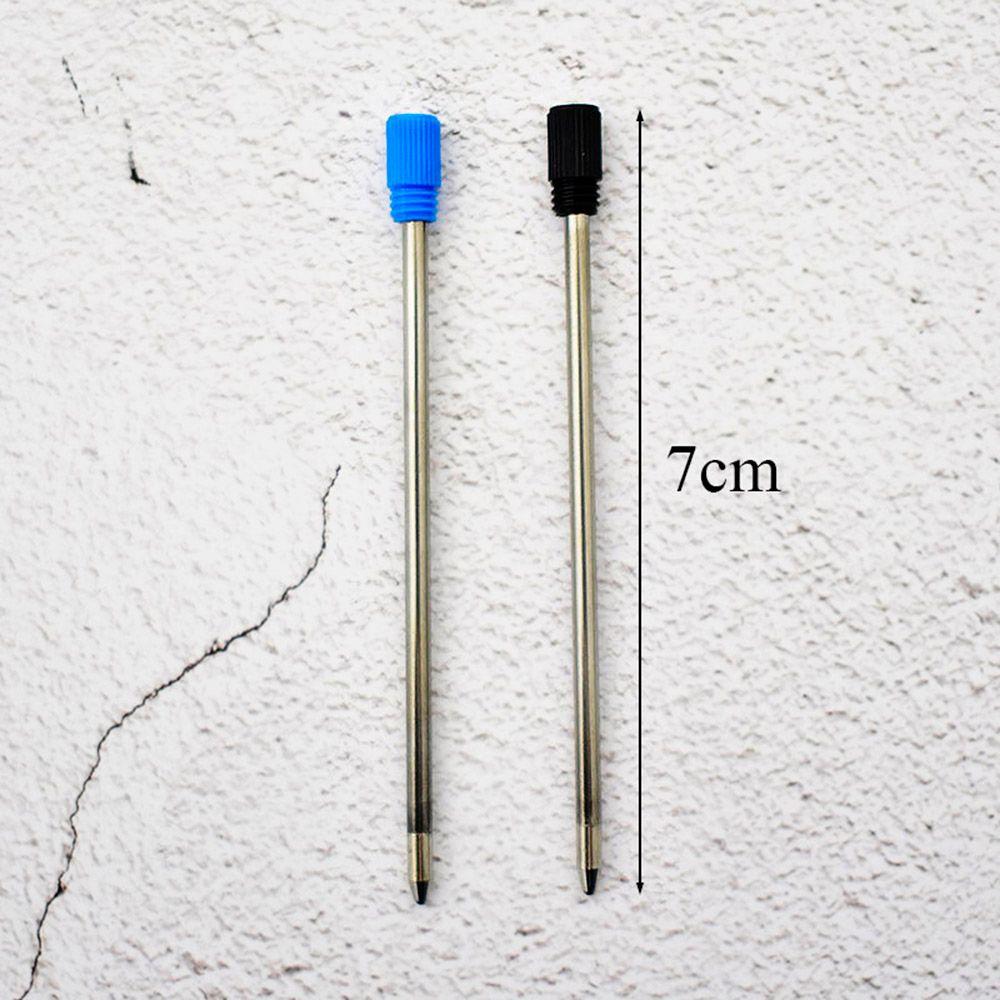 0.5mm School Writing Supplies Office Metal Ballpoint Pen Refills Medium Nib Core Blue/Black Ink