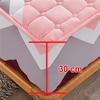 Quilted Mattress Cover Printing Non-slip Fitted Bed Sheet Dust Protection Cover Thicken Bedding Sheet Bedcloth No Pillowcases