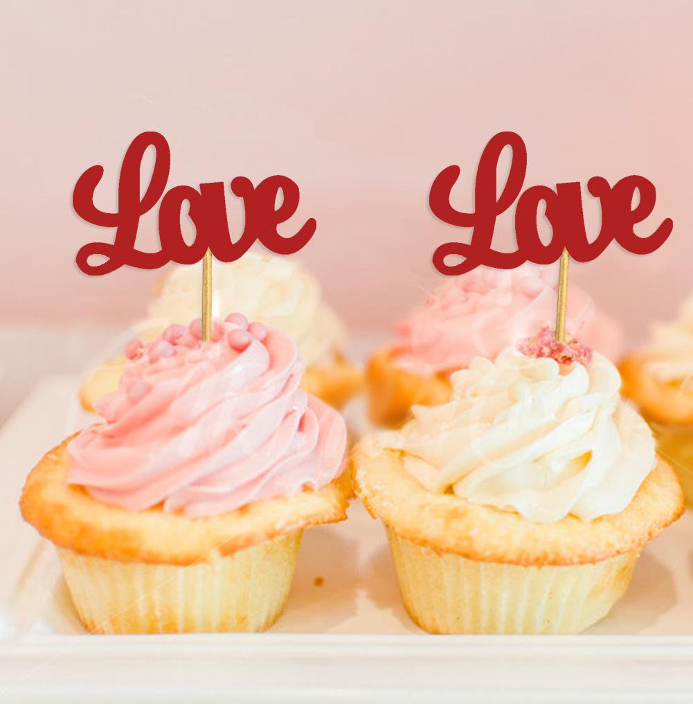 Дарлинг Сувенир| Ботворезы для кексов Love| Десертные украшения для свадебной вечеринки - упаковка