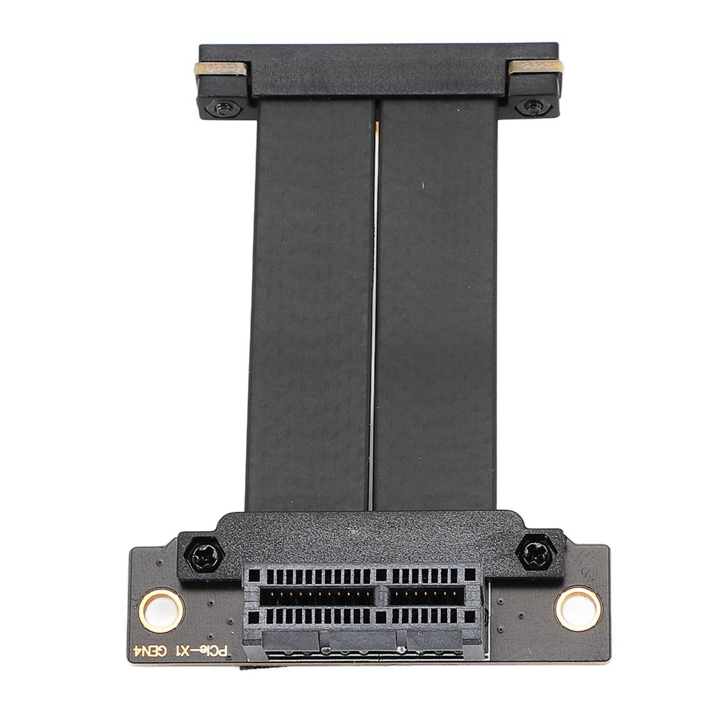PCIE 4.0 X1 Extension Cable Dual 90 Degree Right Angle GPU Riser Cable for WiFi Card Sound Card