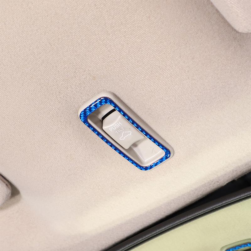 For Mitsubishi Eclipse 2006-2011 Soft Carbon Fibre Car Roof sunroof switch frame Cover Trim Stickers Car Accessories