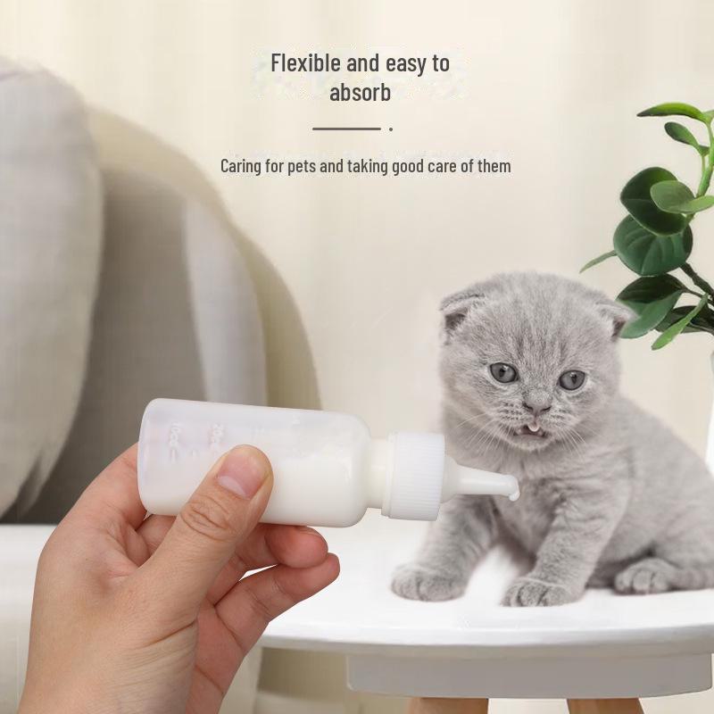 Набор для кормления домашних животных: Молочные бутылочки и шприц-кормушка для новорожденных котят и щенков