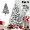 Flocked White Christmas Tree PVC Snow Dusted Artificial Pine Tree for Retail Window Display Winter Wonderland Shop Decoration