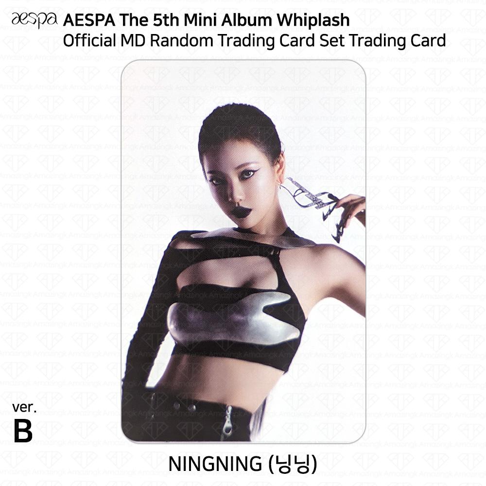 aespa 5-й мини-альбом Whiplash POP UP Официальный MD Случайная коллекционная карточка Фотокарточка