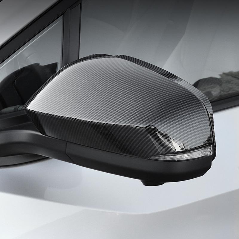 Крышка зеркала заднего вида из углеродного волокна серии Toyota VOXY/NOAH 90 с декоративной наклейкой-дождевиком.