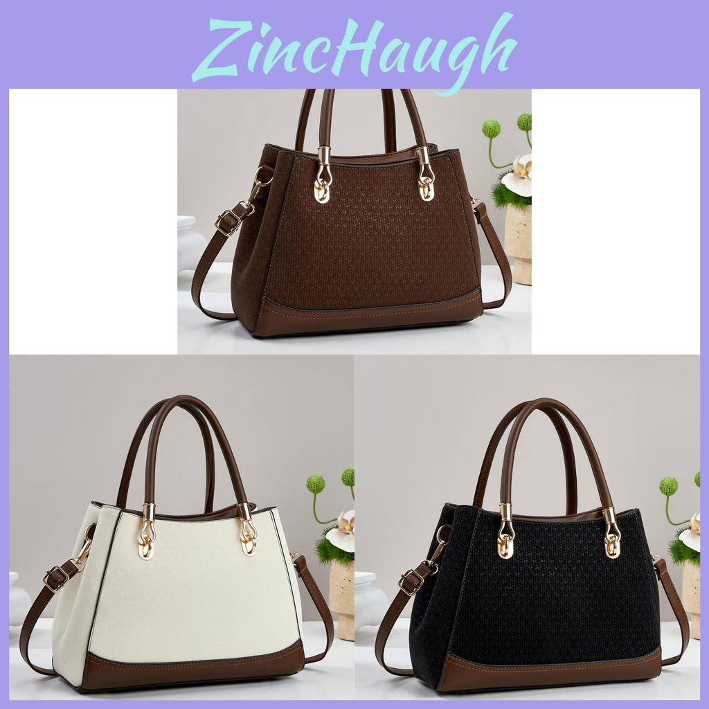 Urban Style Womens Mediumsize Tote With Zipper And Inner Organizer For Daily Commute