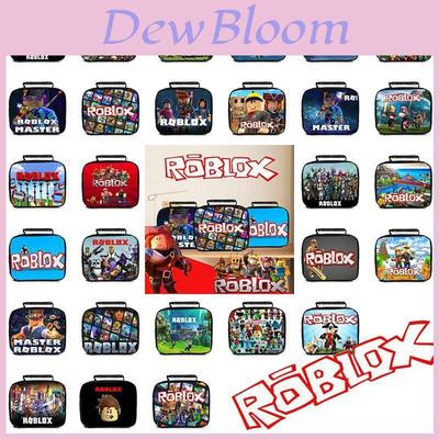 Ручная термосумка для ланча Roblox для студентов, из прочного ПВХ, с вместительным дизайном