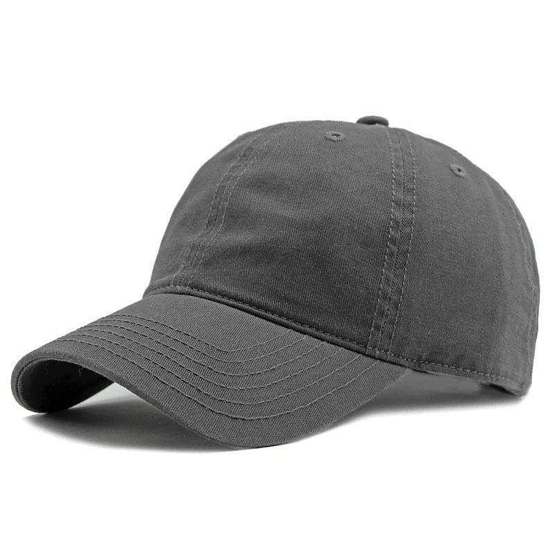 Outdoor baseball cap, adjustable, suitable for group advertising, can be embroidered with a logo, plain solid-color cap