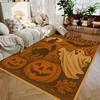 1 шт. Ретро Хэллоуин Тыква Привидение Ковер Коврик Нескользящий Мягкий Домашний Декор для Гостиной Спальни В помещении