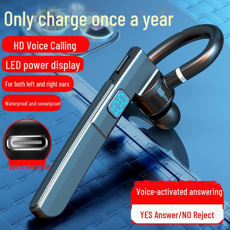 Bluetooth-гарнитура V9 X6 с голосовым управлением: Шумоподавление, беспроводная связь, сверхдлительное время ожидания, 4.0, спортивное заушное крепление, внутриканальная конструкция.