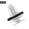 BIUTEFOR Rivets Car Interior Clips 40pcs Door Trim Bumper Clips