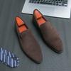 High Quality Suede Leather Soft Shoes Men Loafers Oxfords Casual Male Black/Brown Formal Shoes Spring Slip On Style Men's Shoes