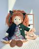 Кукла Вальдорф БлиссфулПикси Ручной работы Ханне Мягкая Девочка Плюшевая Идеально для Детей - 12" Игрушка,