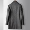 Мужское шерстяное пальто Mulberry Silk, модели на осень и зиму, с подкладкой, с воротником-стойкой, молодежное деловое двухстороннее шерстяное пальто