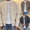 Men’s Loose Fit Solid Knit Cardigan Sweater